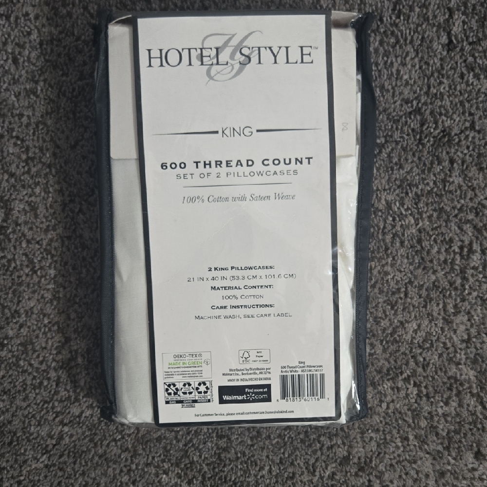 King Pillowcases - Elegant White